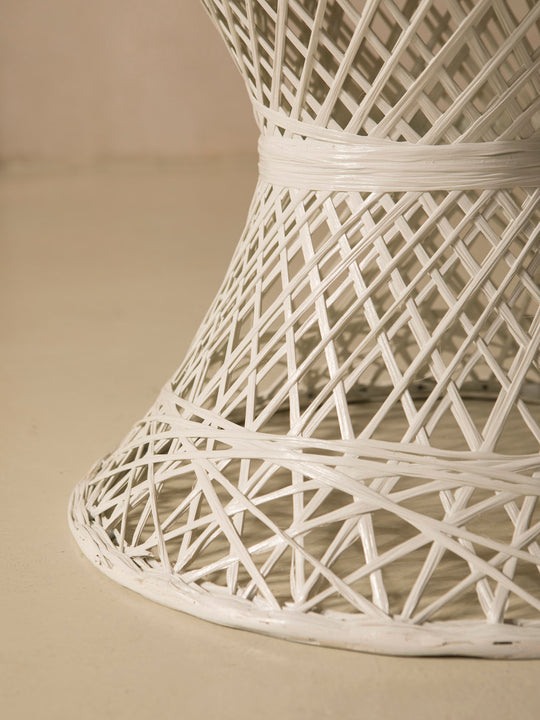 Dining chair fiberglass dark white