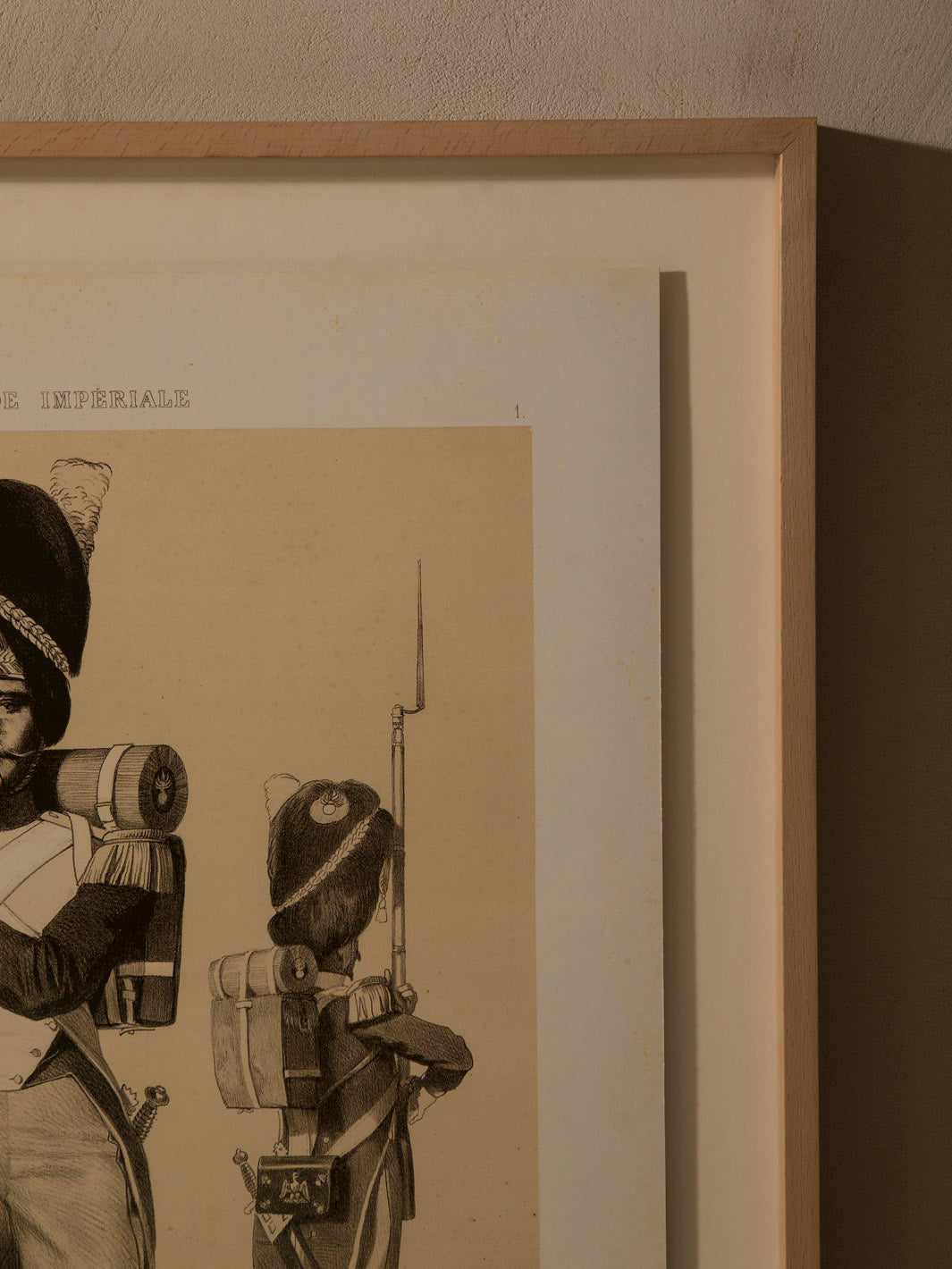 Grabado francés Guardia Imperial 1857