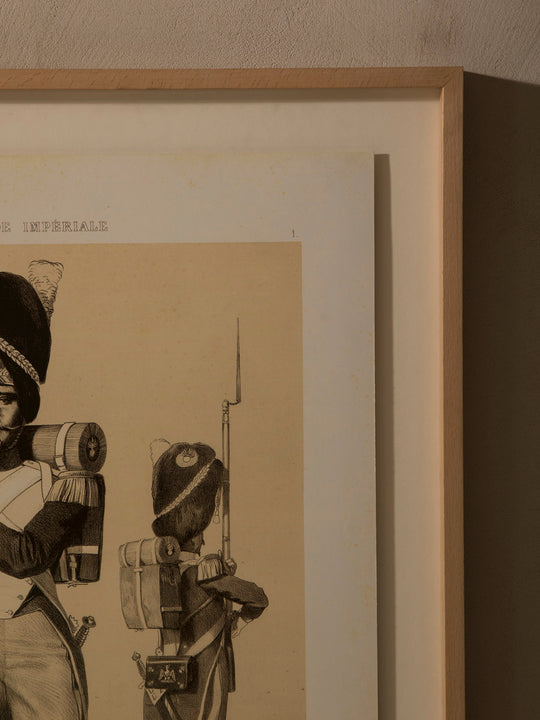 Grabado francés Guardia Imperial 1857