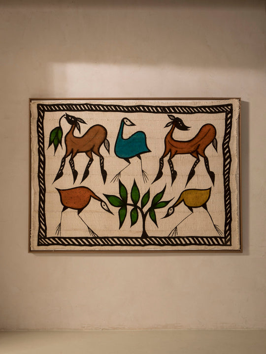 Pintura Bogolán africano 167x123cm