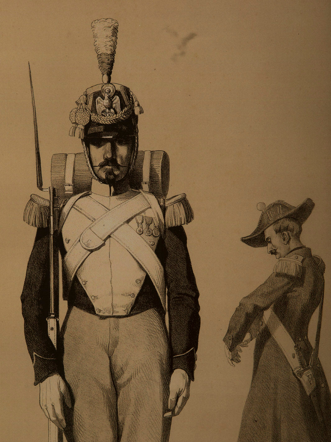 French engraving Imperial Guard 1857