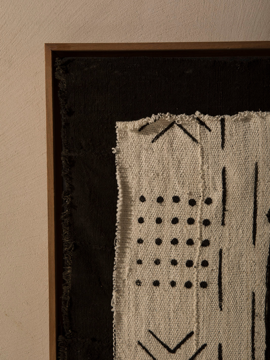 Cuadro Bogolán negro 110x65cm