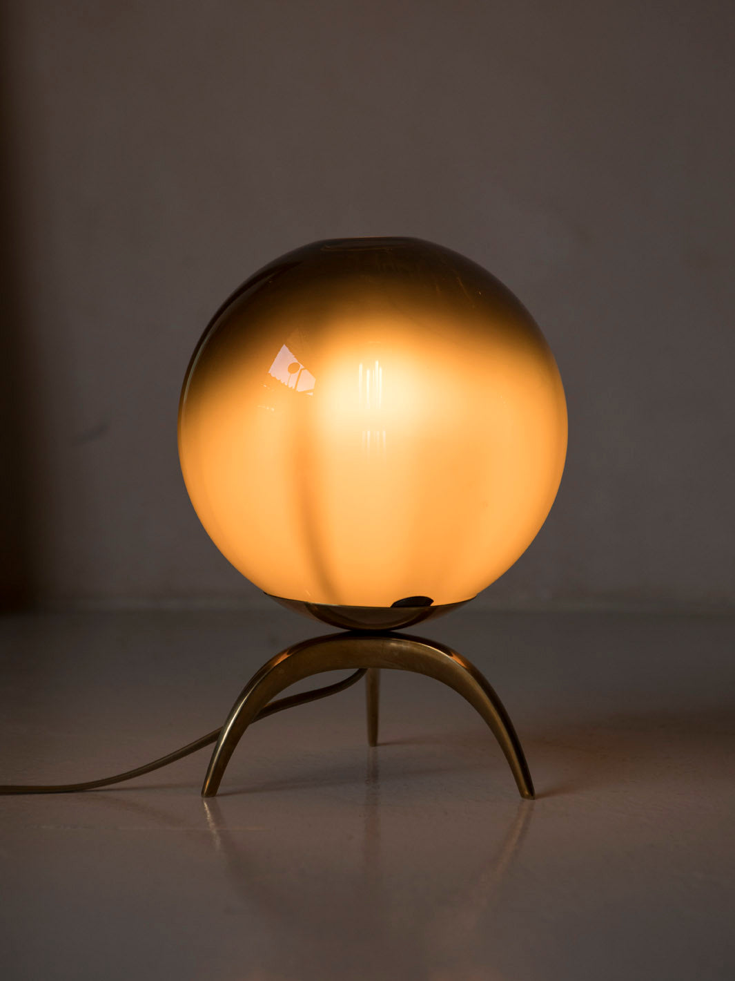 Gray Murano Globe Chandelier