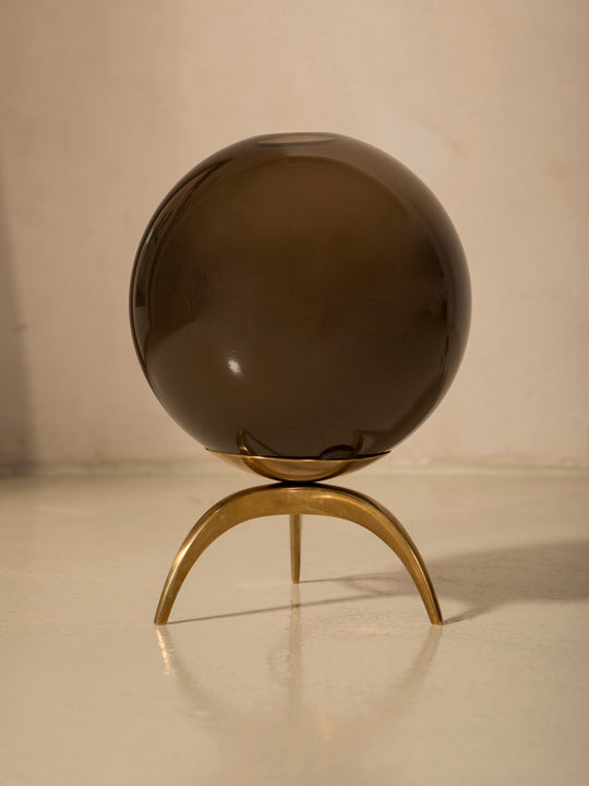 Gray Murano Globe Chandelier