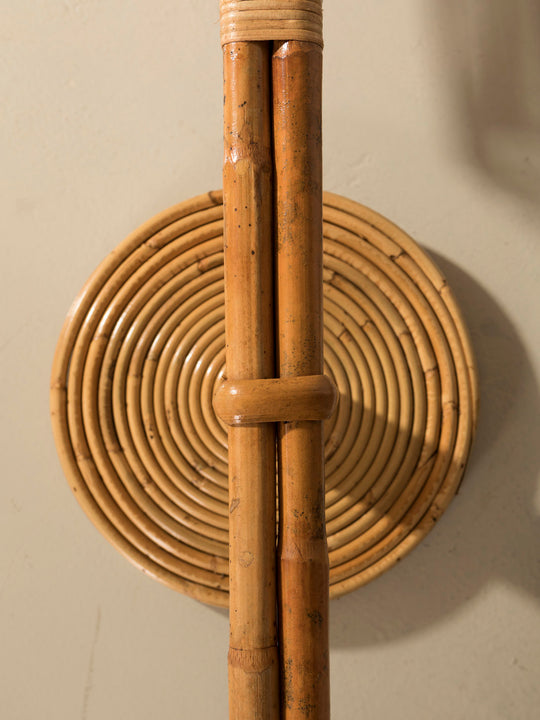Bamboo wall light 80x30cm