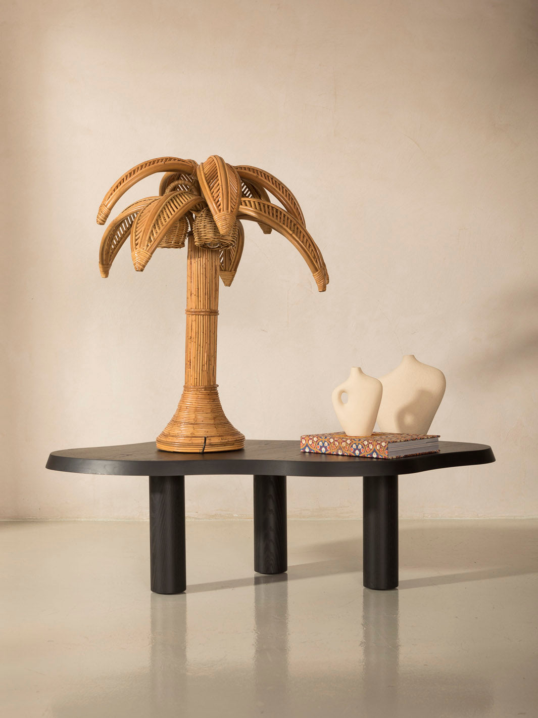 Lámpara de sobremesa Palmera Ratán