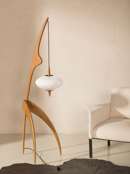 "Praying Mantis" Lamp #14.950 by Rispal Oak