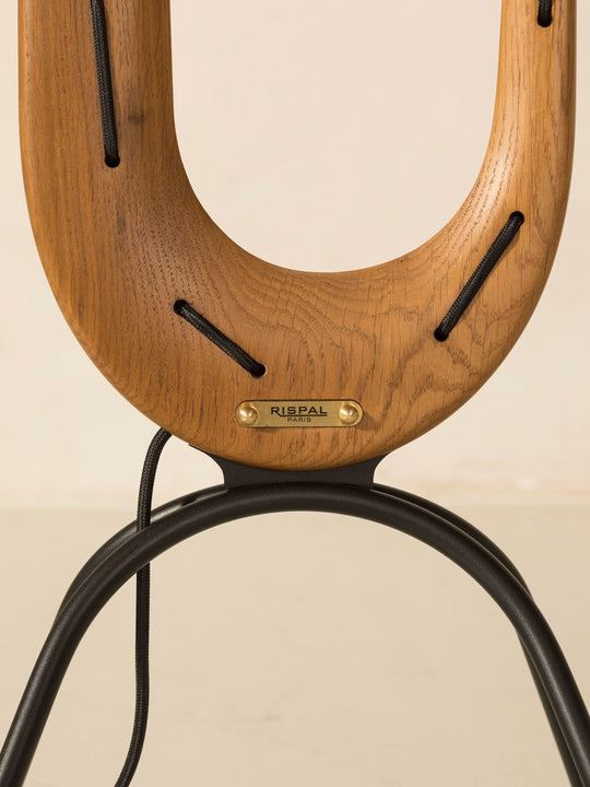 Lampe à tablette Girafe en chêne Rispal