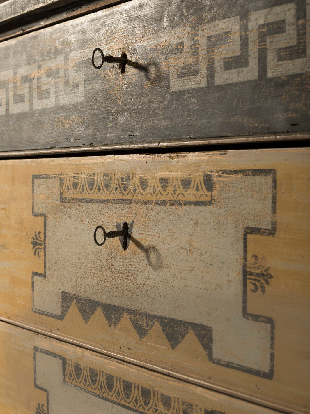 Yellow 19th century French dresser