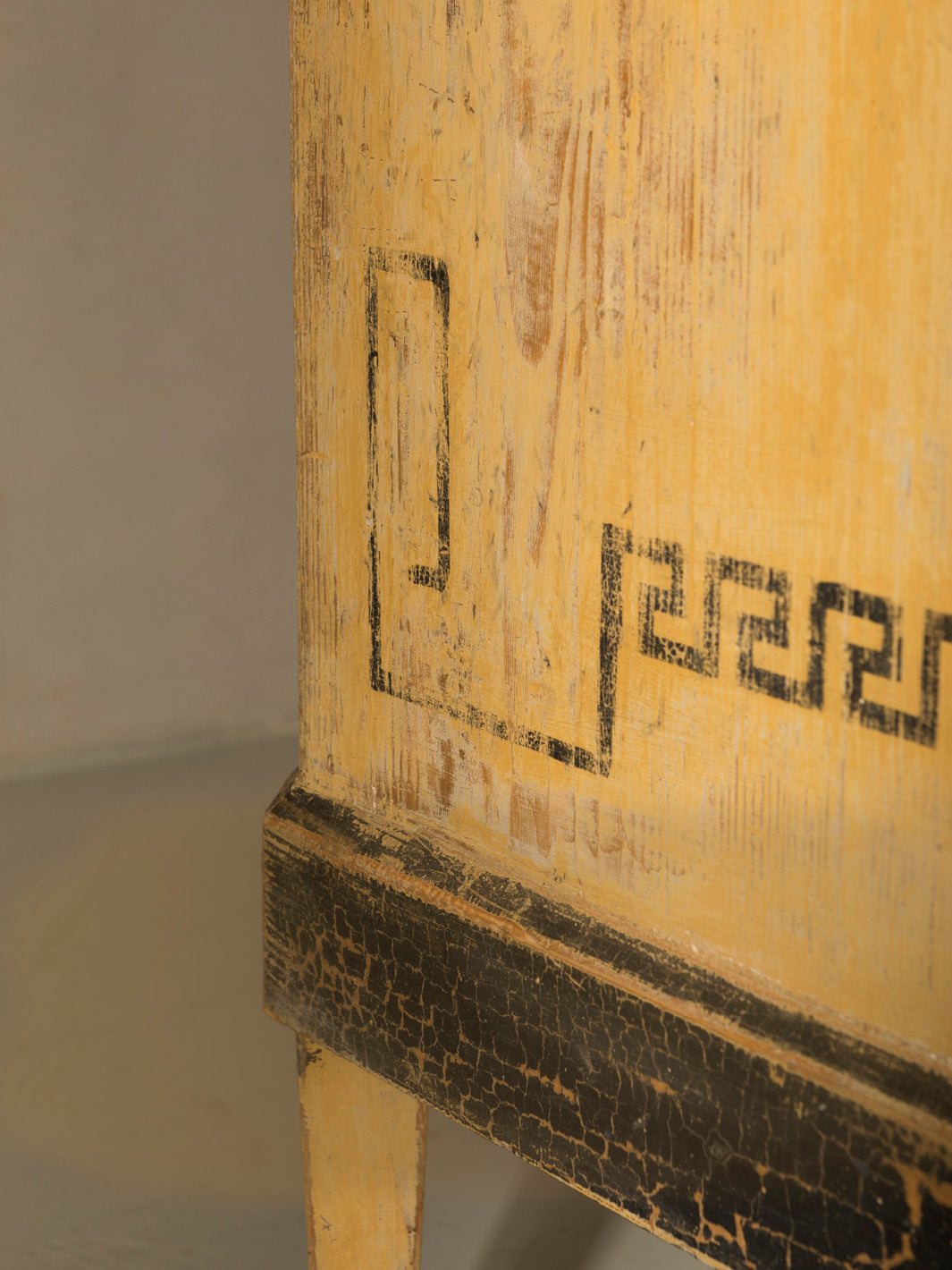 Yellow 19th century French dresser