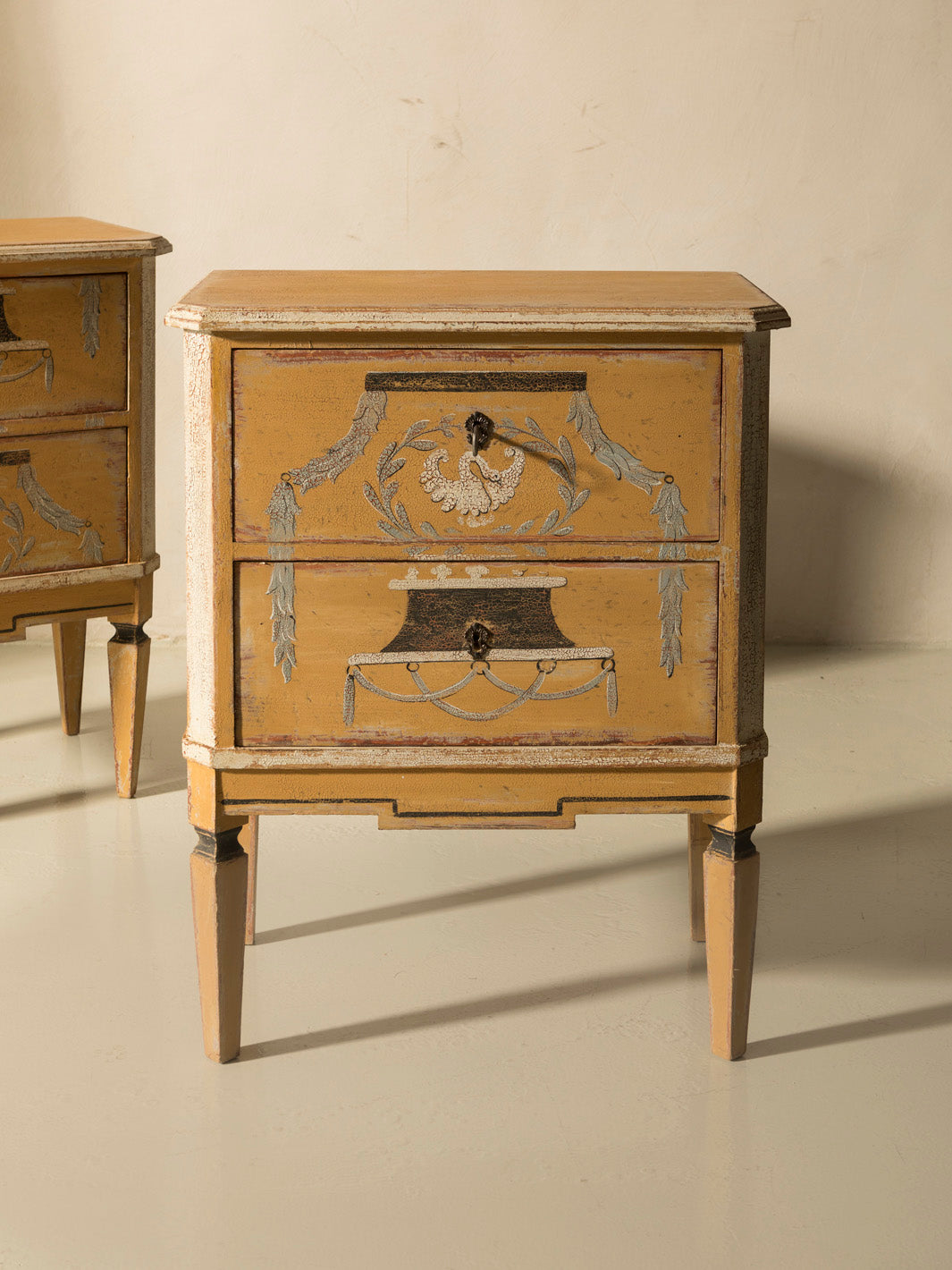 Arles yellow bedside table