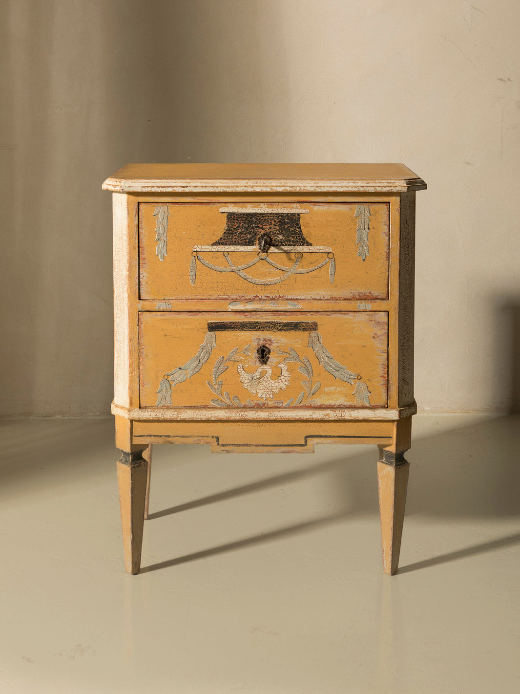 Arles yellow bedside table