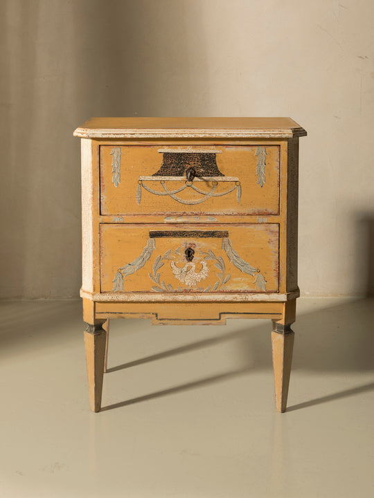 Arles yellow bedside table