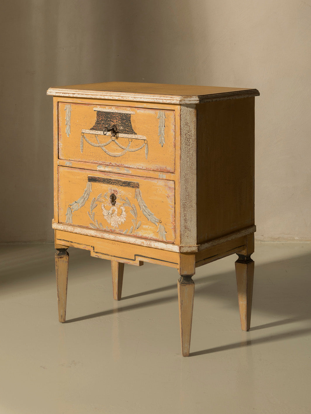 Arles yellow bedside table