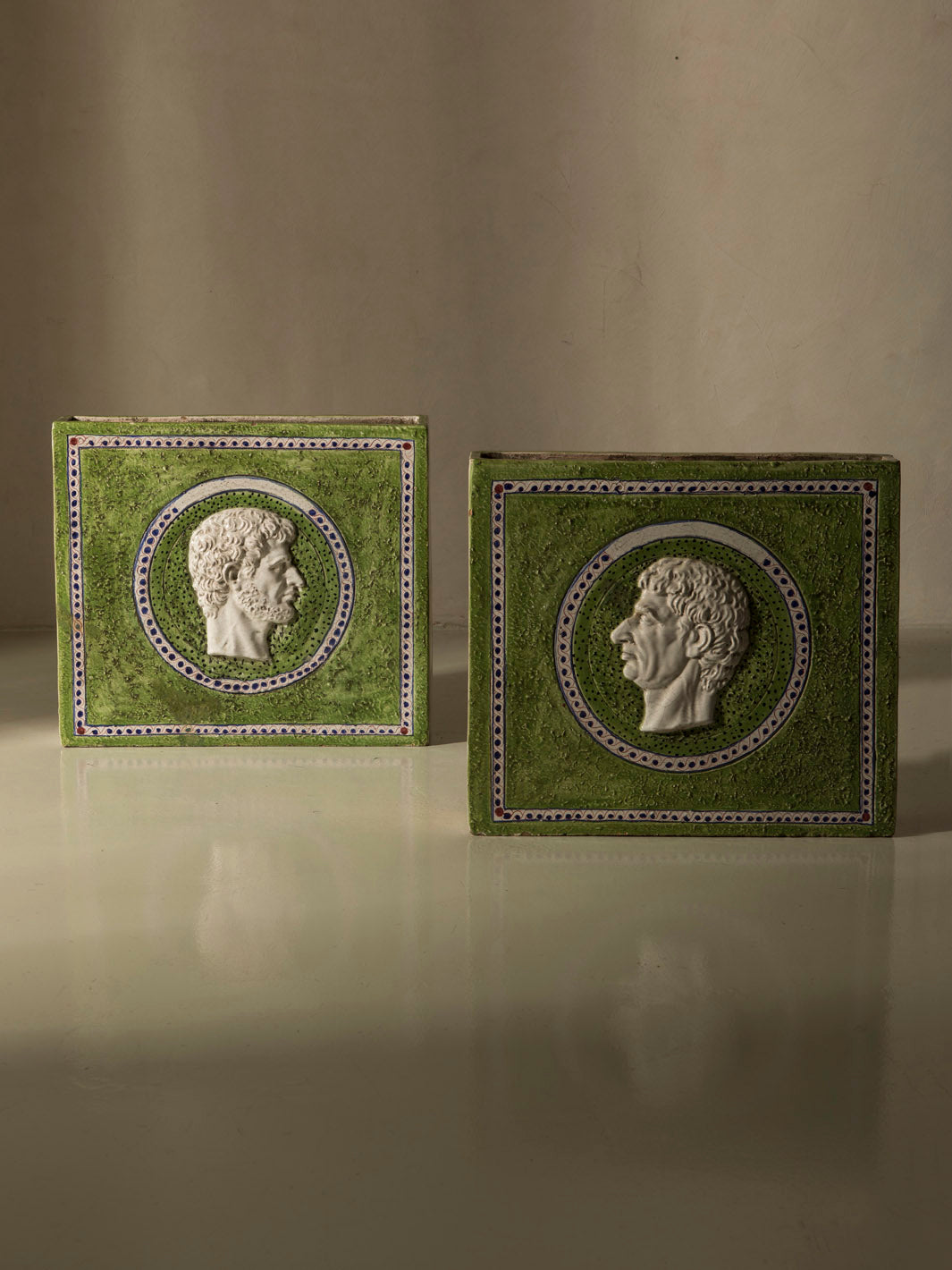 Pair of vase sculptures from Paris, 1940s