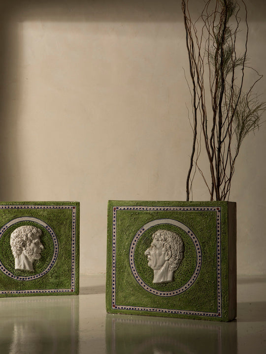 Pair of vase sculptures from Paris, 1940s