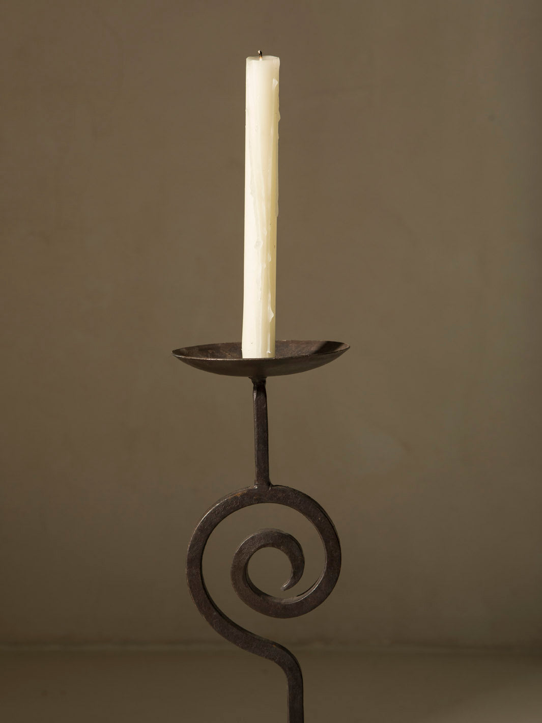 Pair of iron candlesticks from the 70s