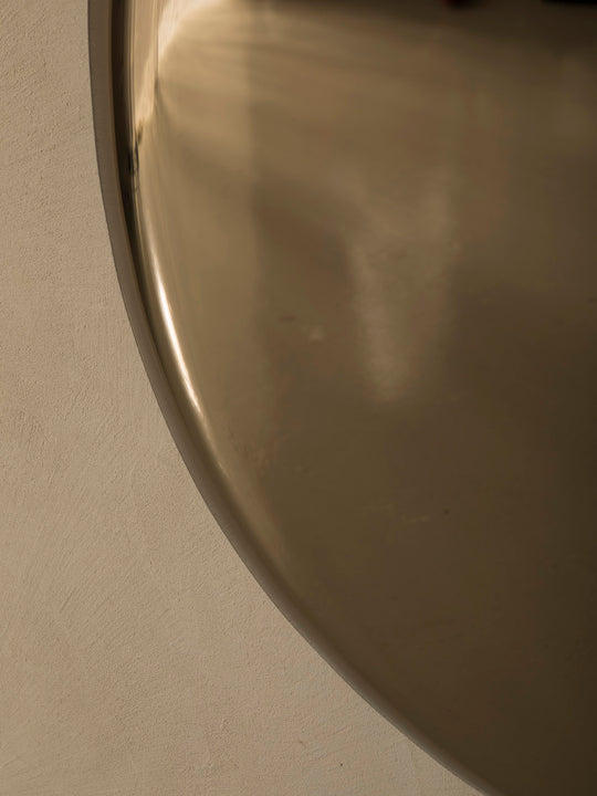 Miroir contemporain concave au mercure Italie Ø80