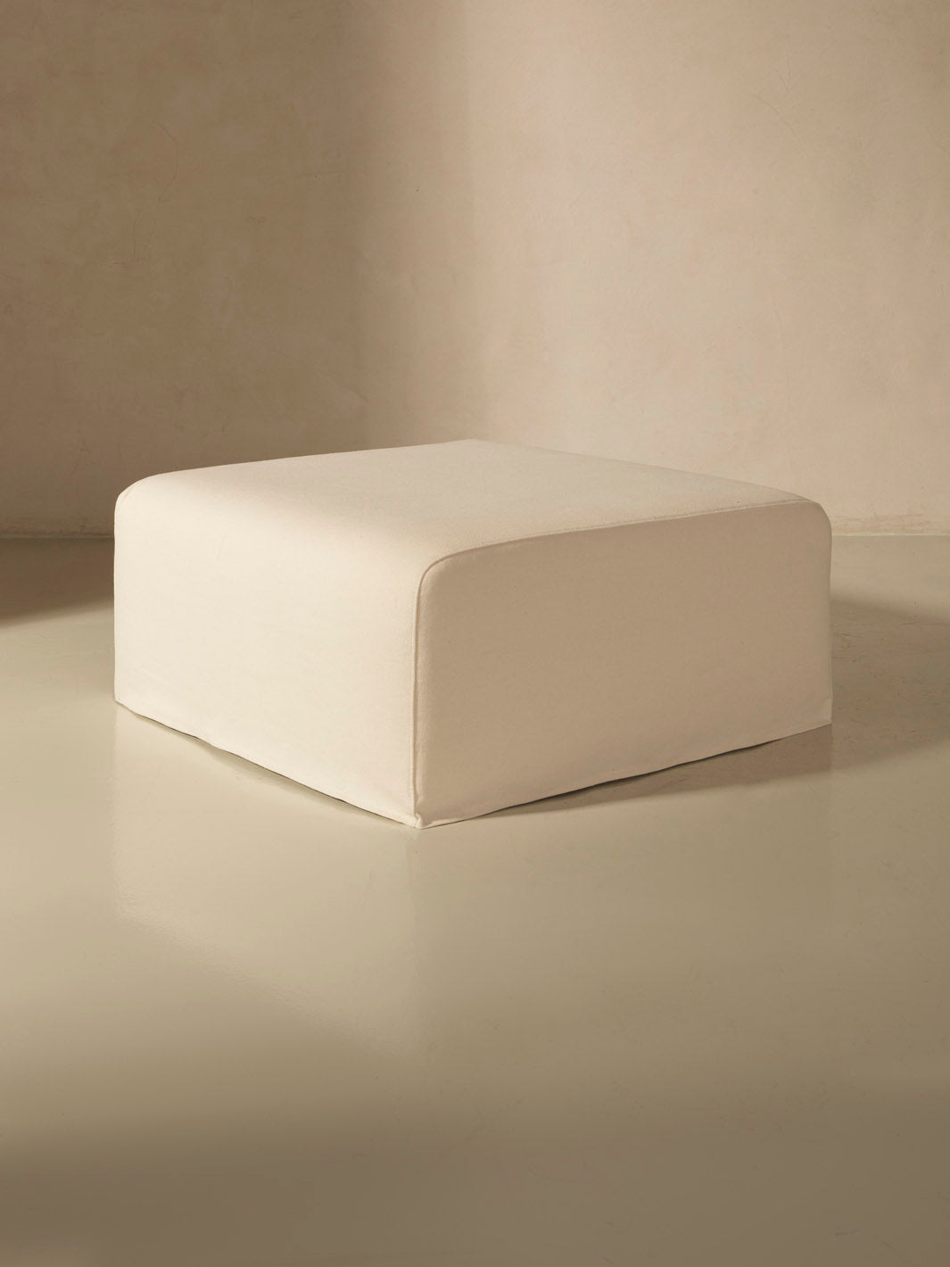 Pouf Comporta linen ivory