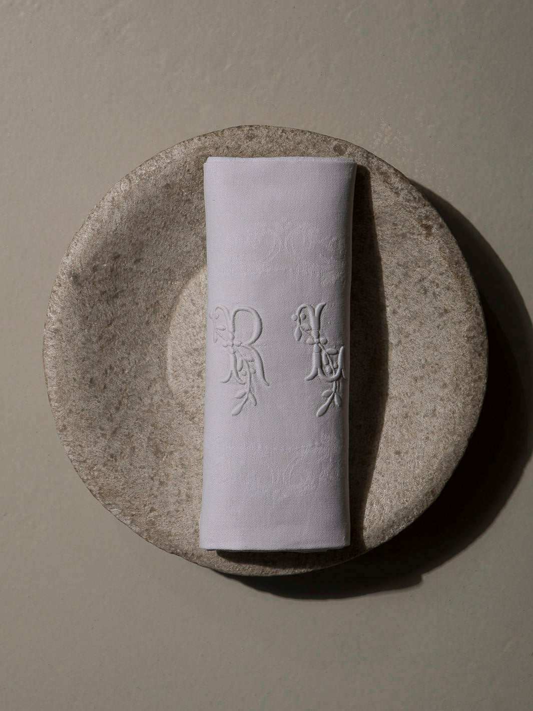 Juego de 6 servilletas de Damasco "RL"