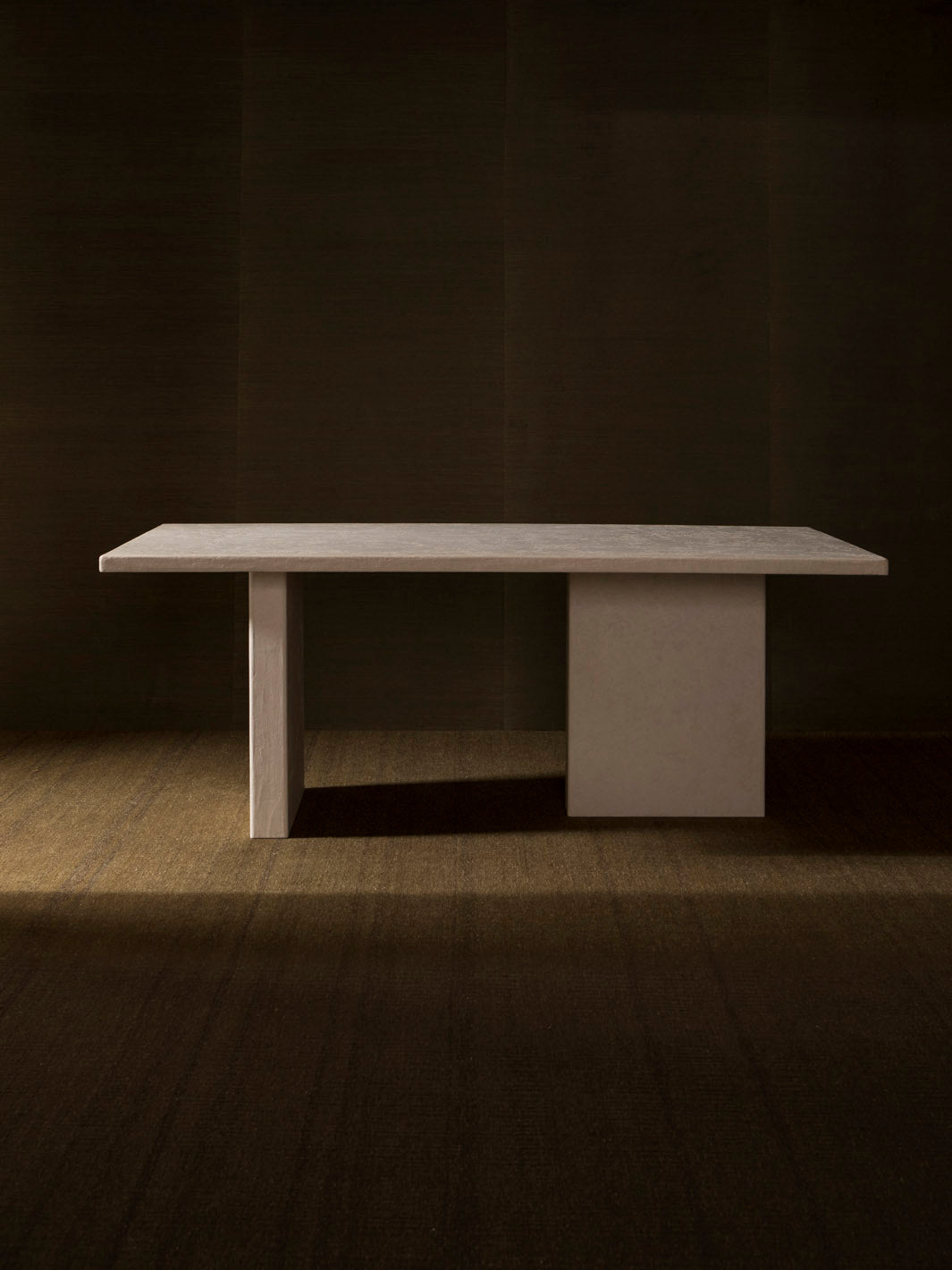 Rope rectangular clay table