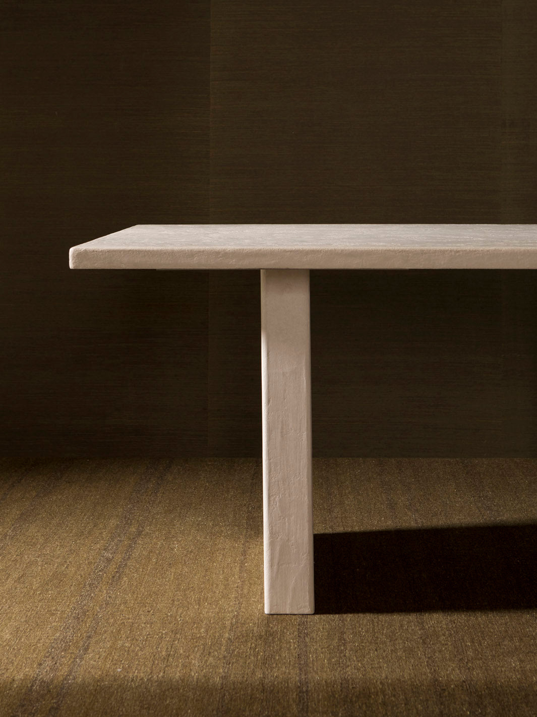 Rope rectangular clay table