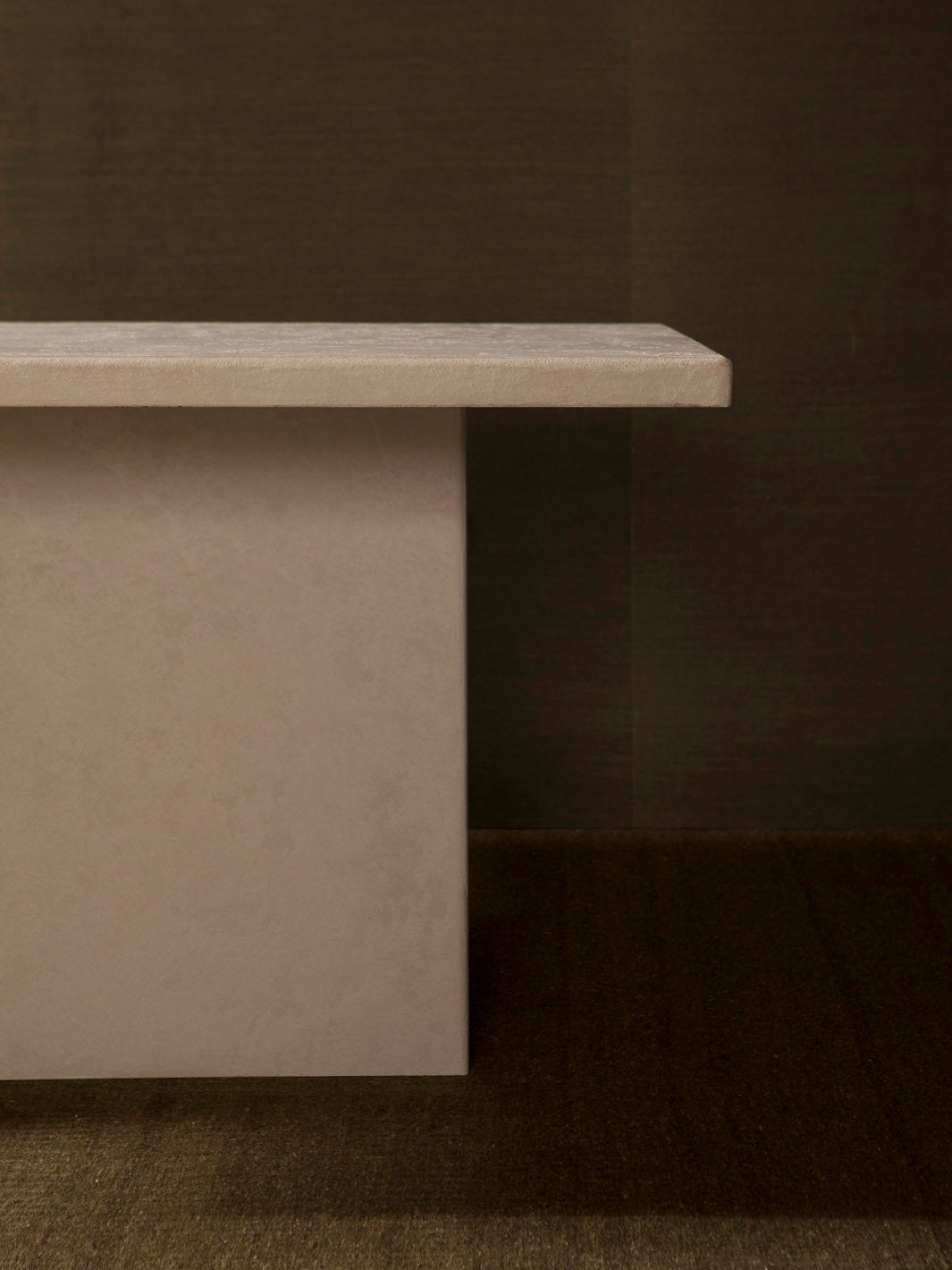 Rope rectangular clay table