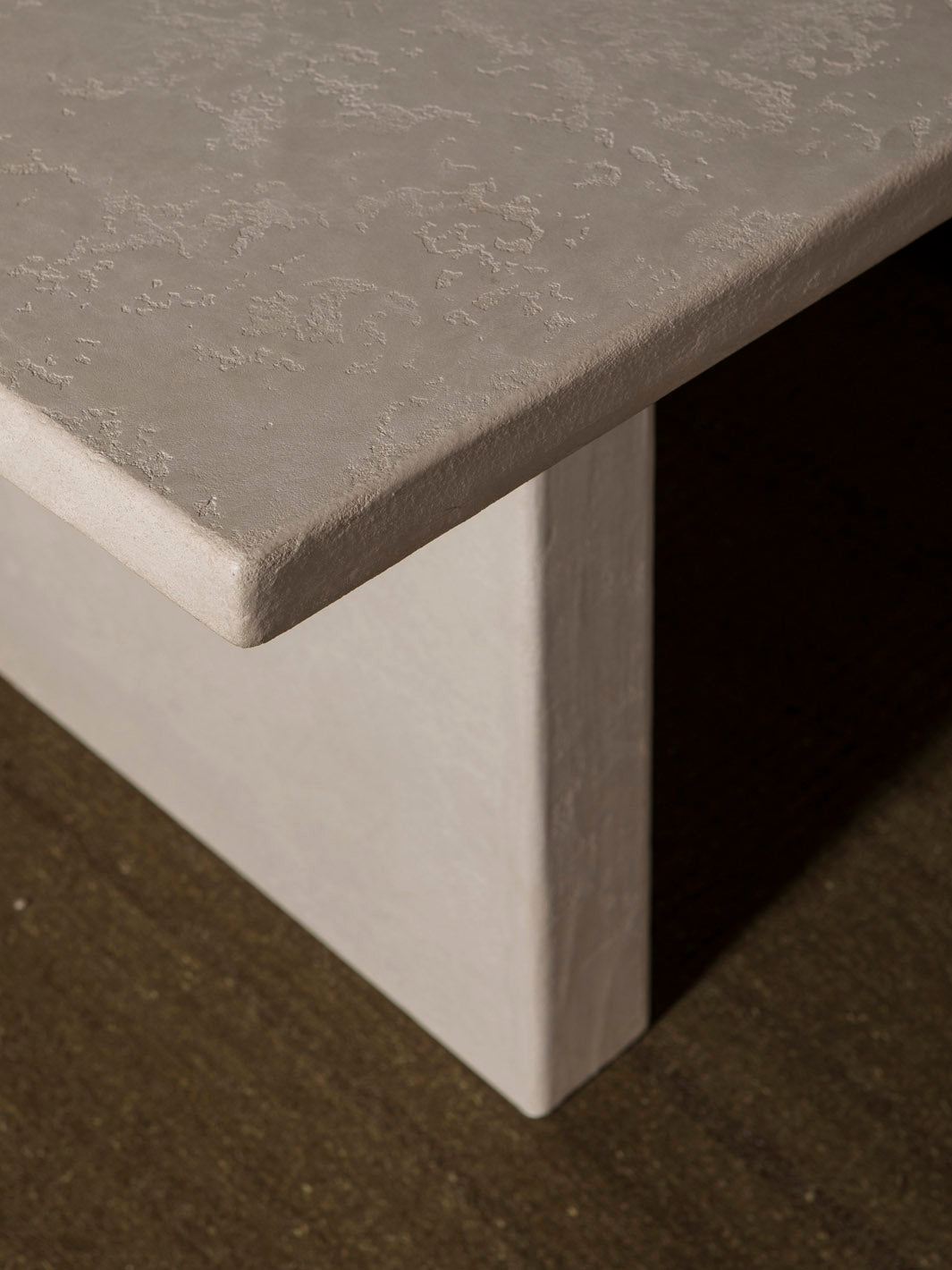 Rope rectangular clay table