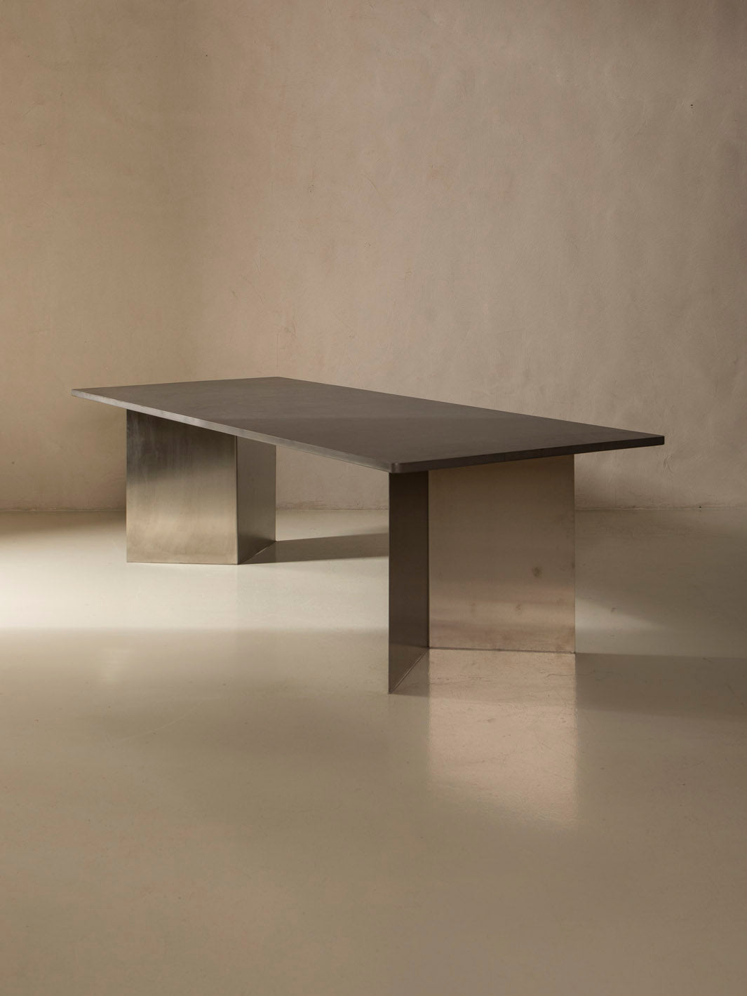 Chrome dining table