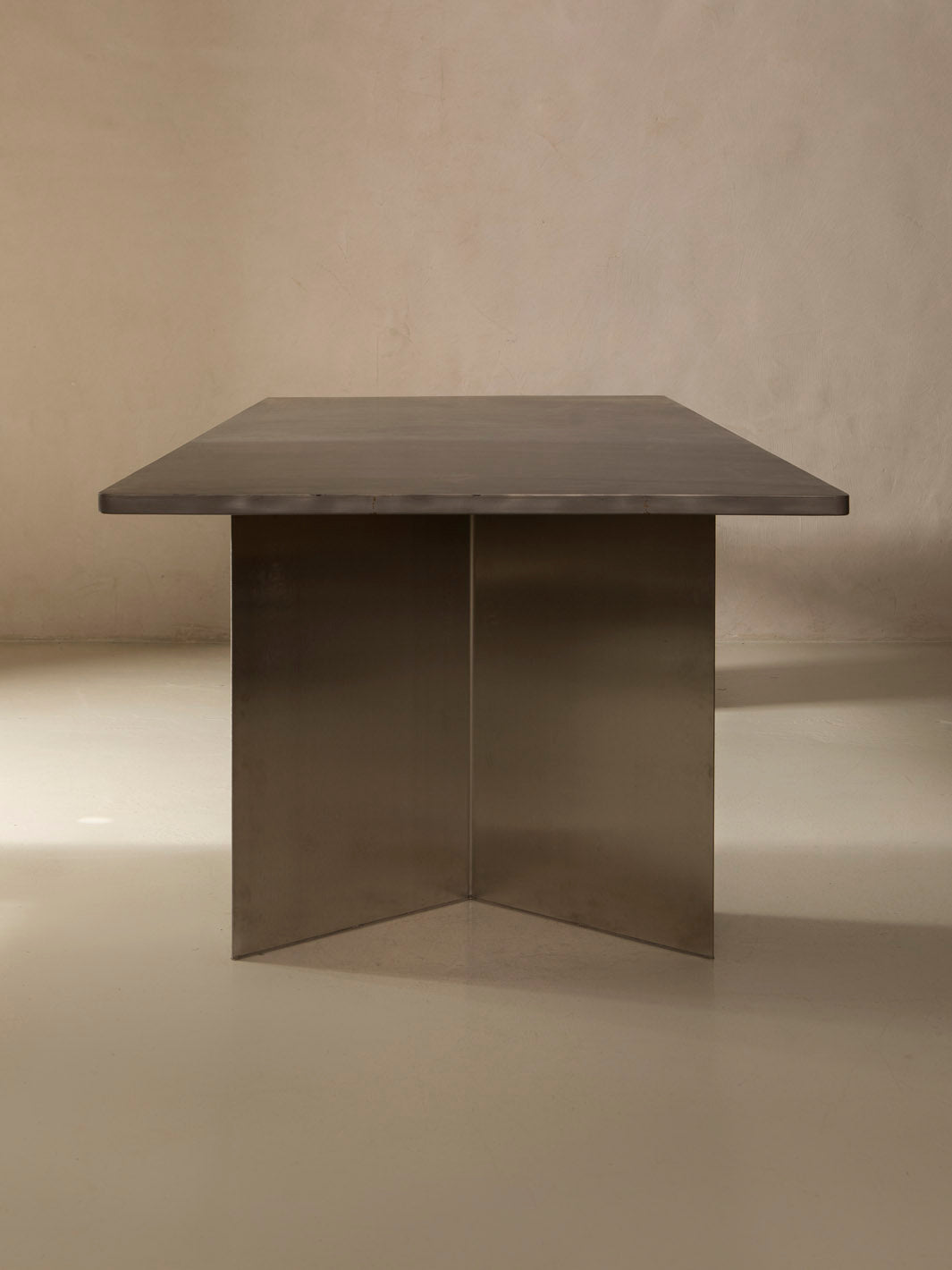 Chrome dining table