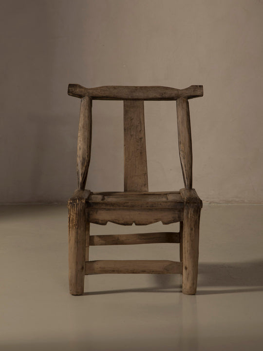 Children's chair made of elm and bamboo