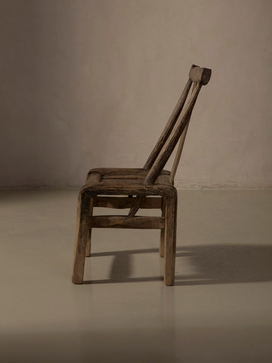 Children's chair made of elm and bamboo