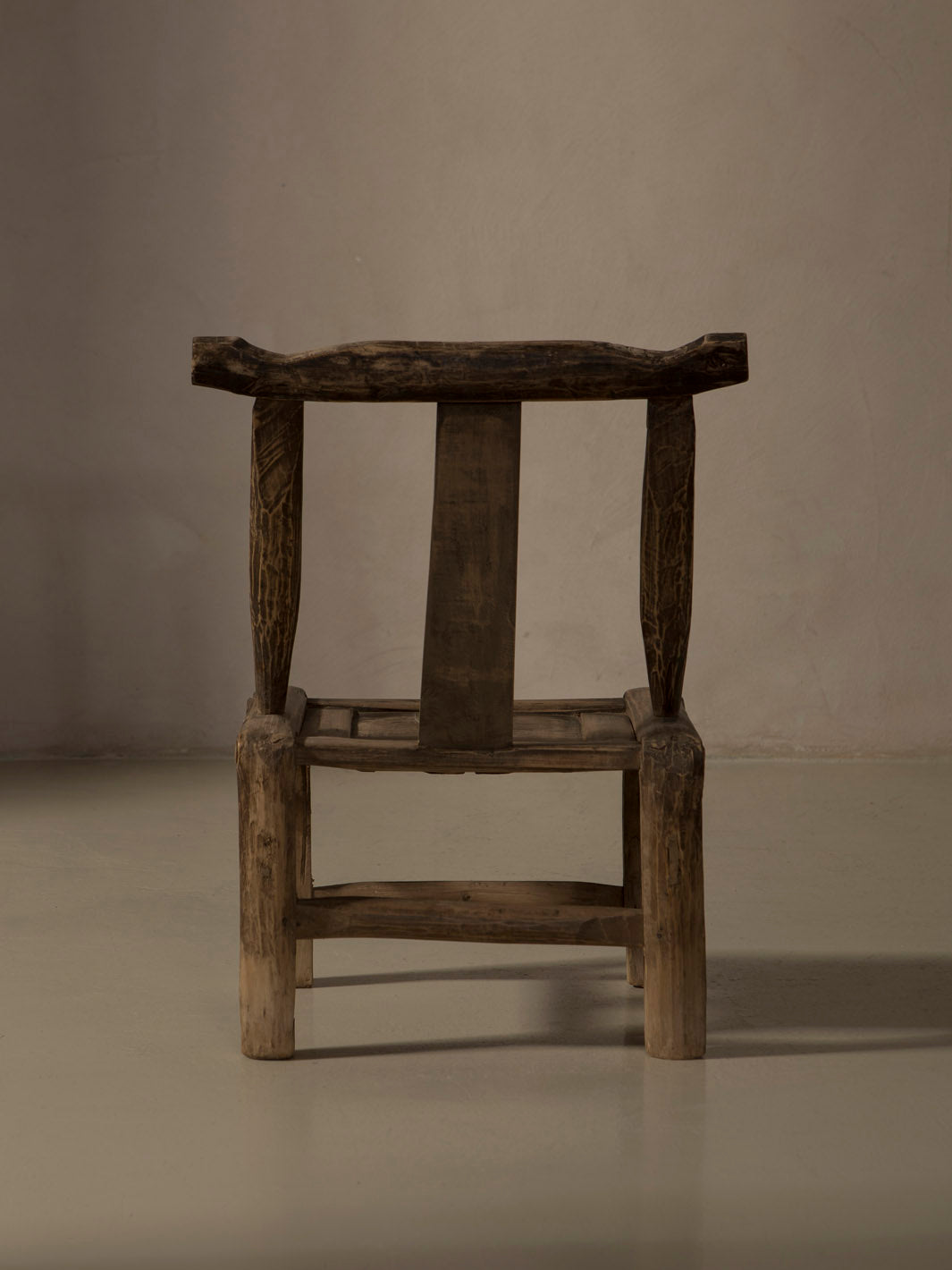 Children's chair made of elm and bamboo