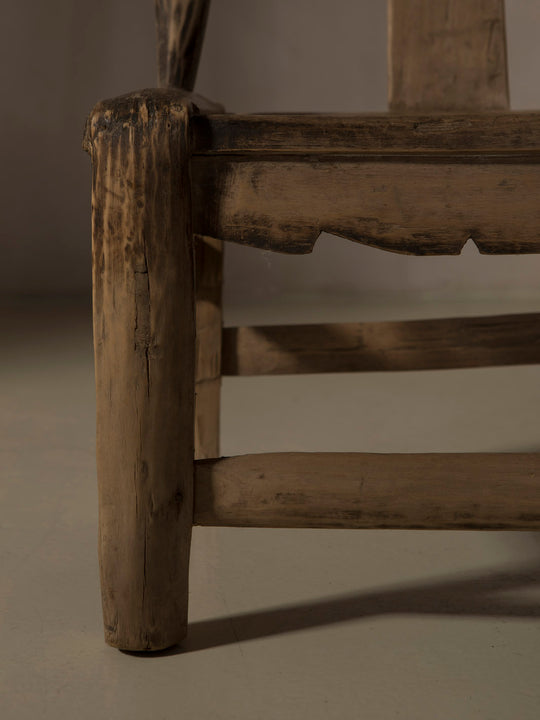 Children's chair made of elm and bamboo