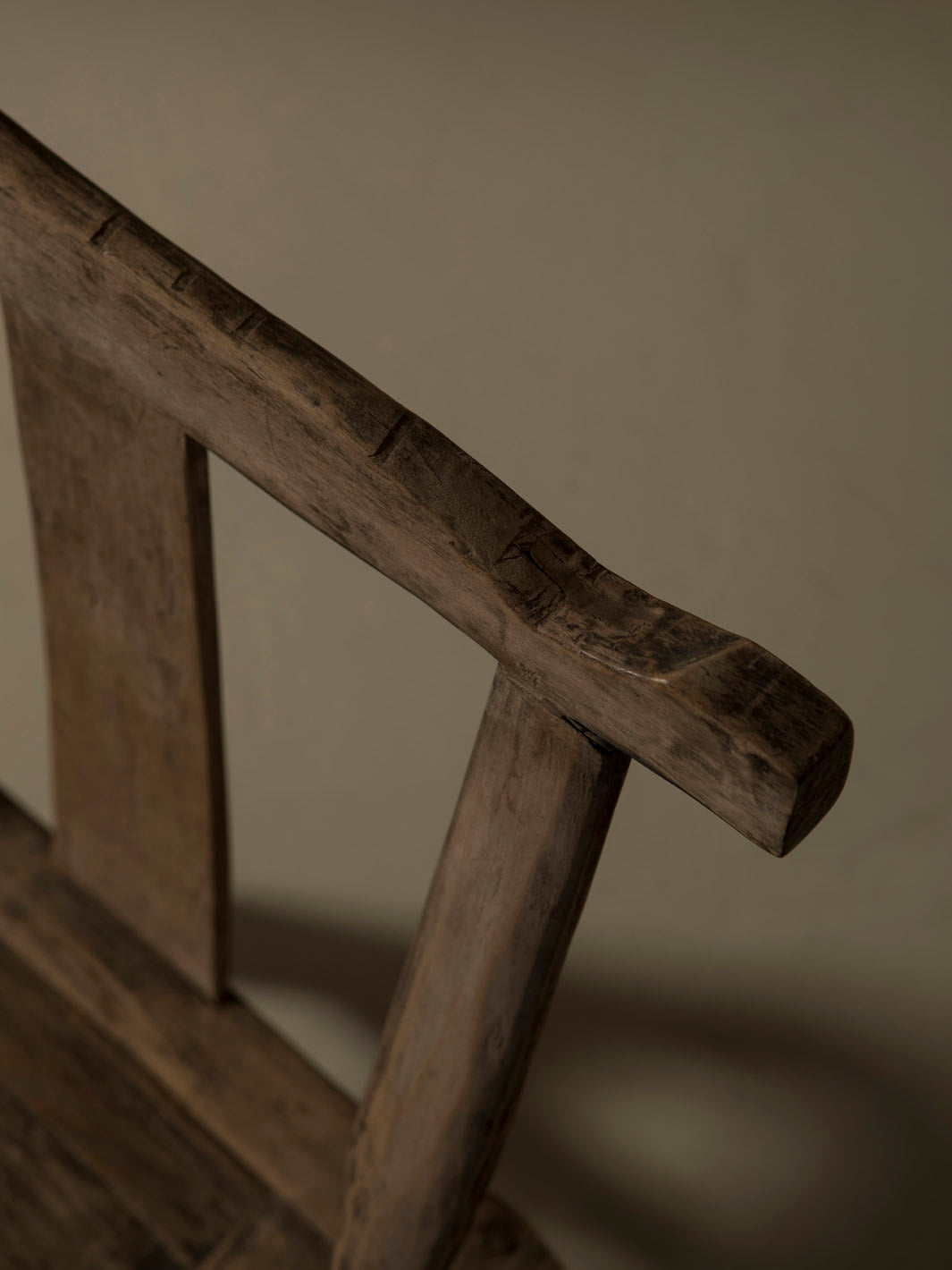 Children's chair made of elm and bamboo