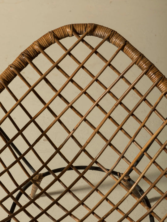 Bertoia ratán y bambú años 50