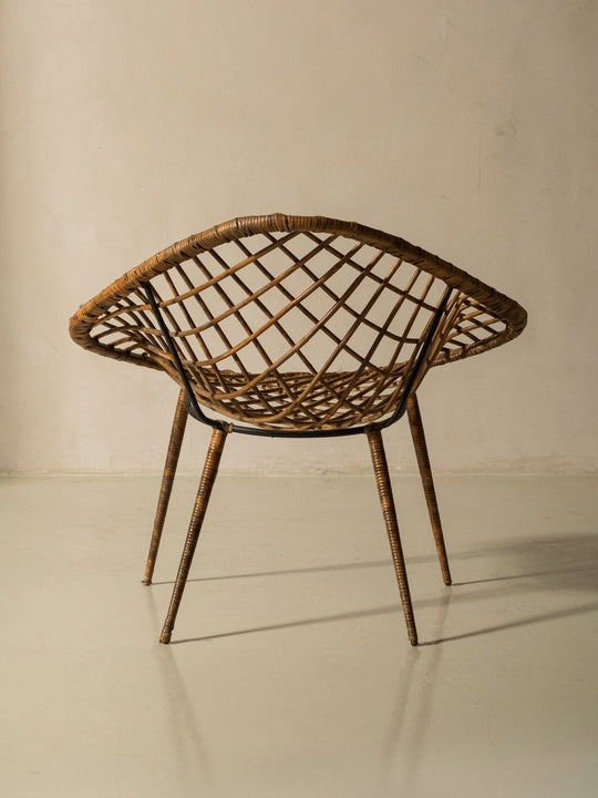 Bertoia ratán y bambú años 50