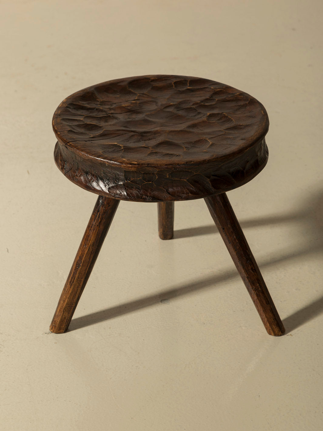 Chestnut stool M Christophe Daguet