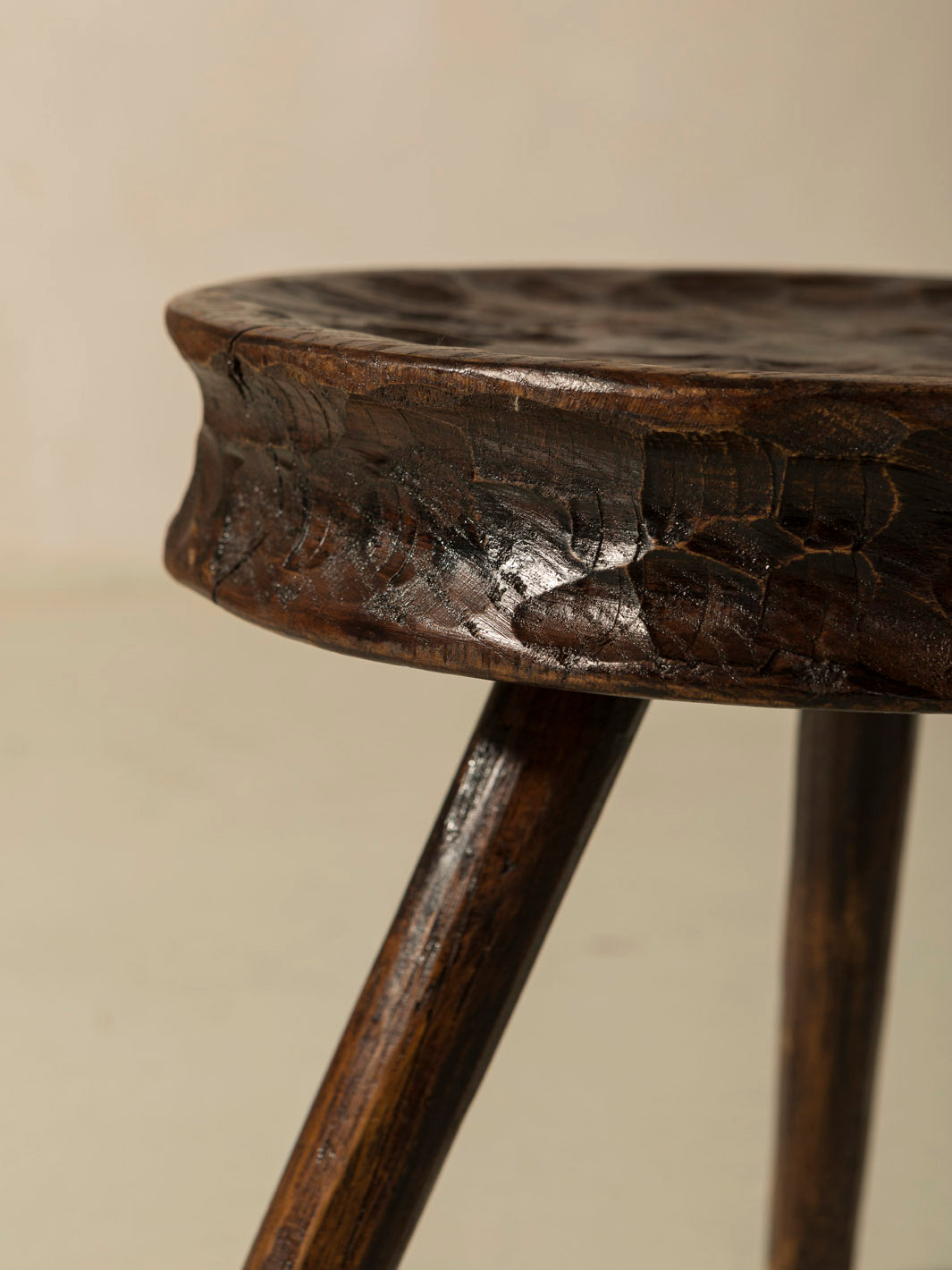 Chestnut stool M Christophe Daguet