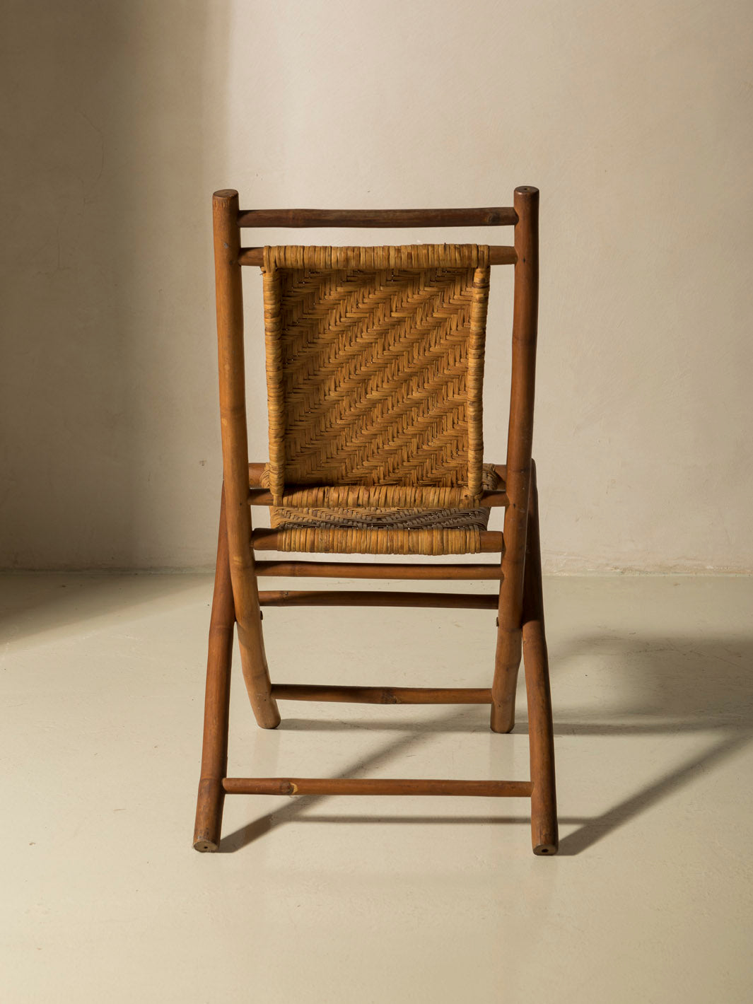 Set of 5 rattan chairs from the 1950s