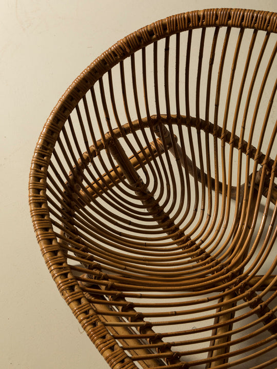 Bamboo and rattan sofa from the 1950s
