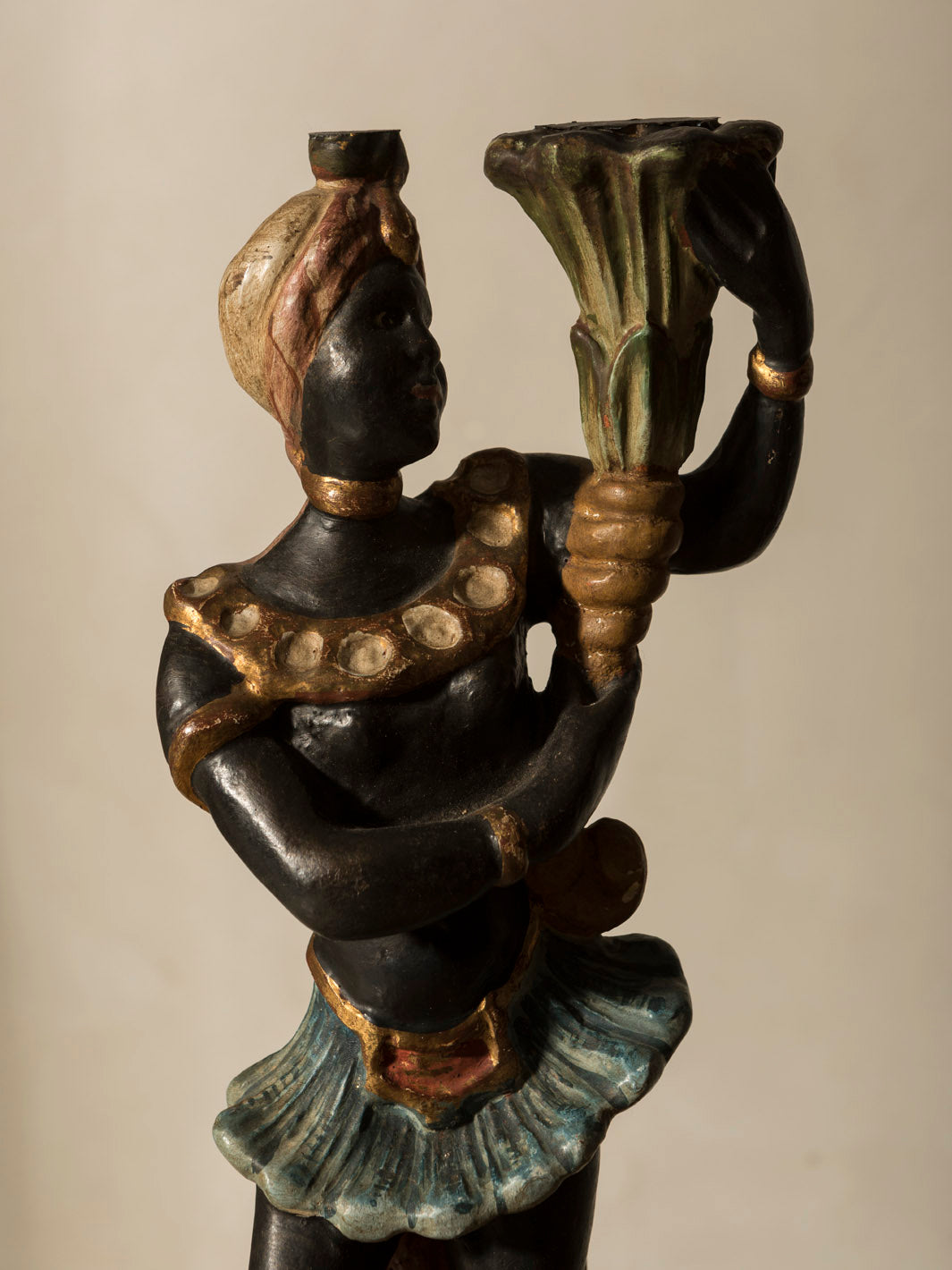 Pair of Parisian "African" Candlesticks from the 1960s