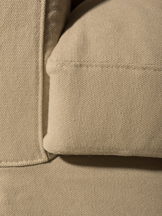 Sofá Amberes lino perla con chaise longue