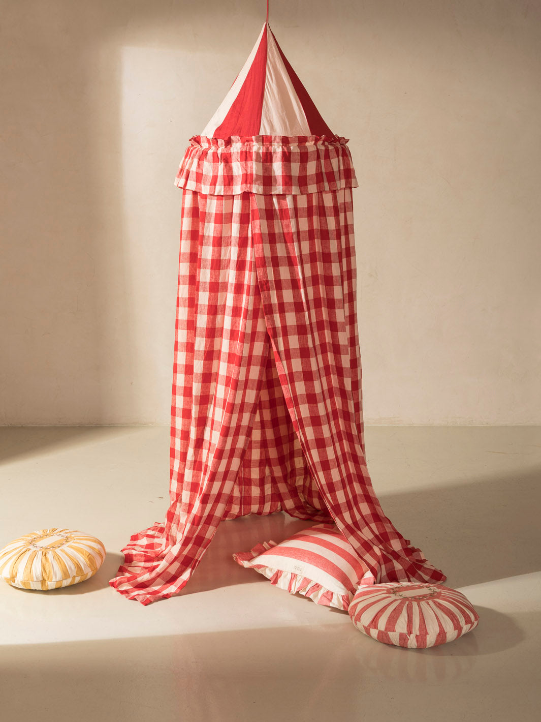 Canopy Gingham Raspberry