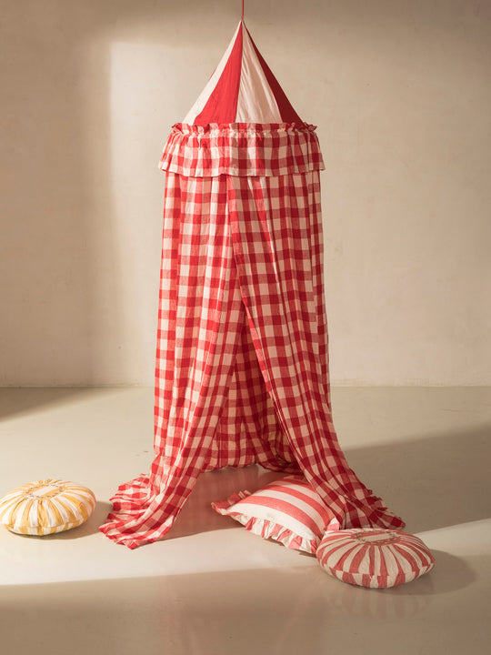 Canopy Gingham Raspberry