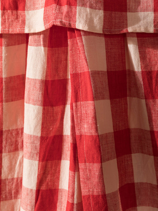 Canopy Gingham Raspberry