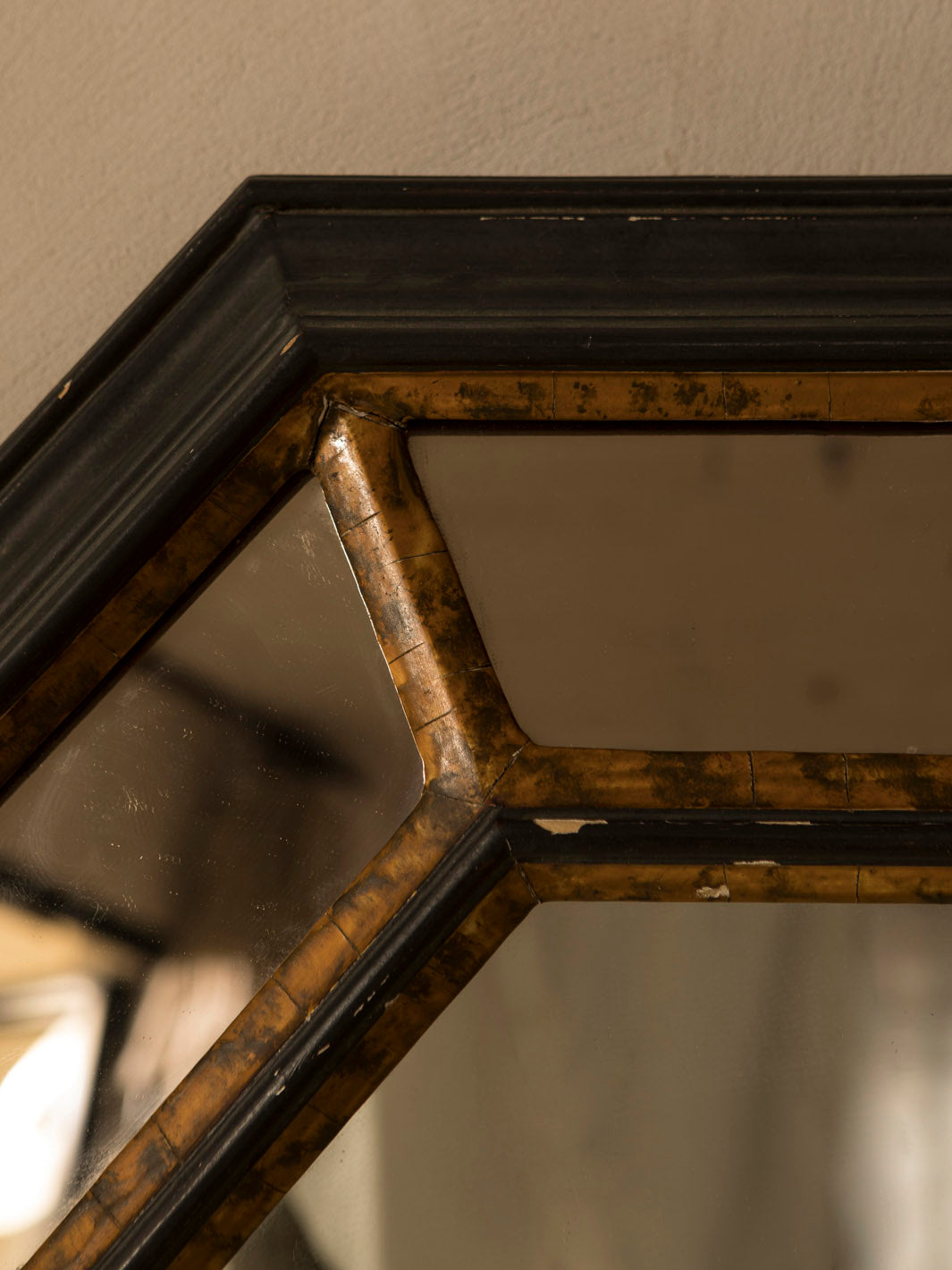 French octagonal mirror, 1960s
