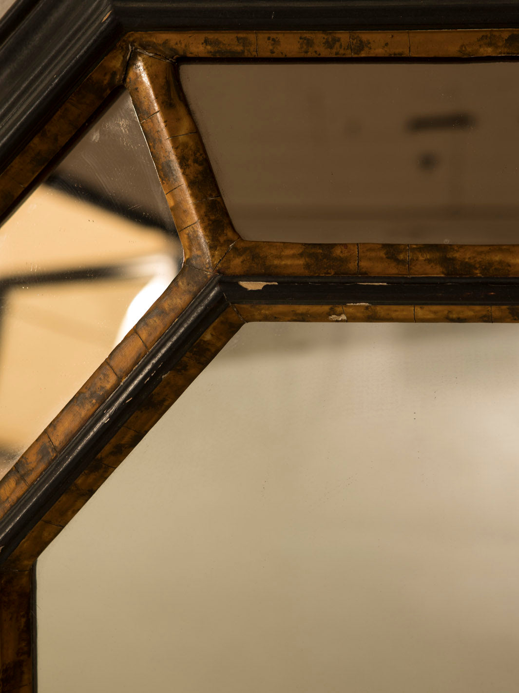 French octagonal mirror, 1960s