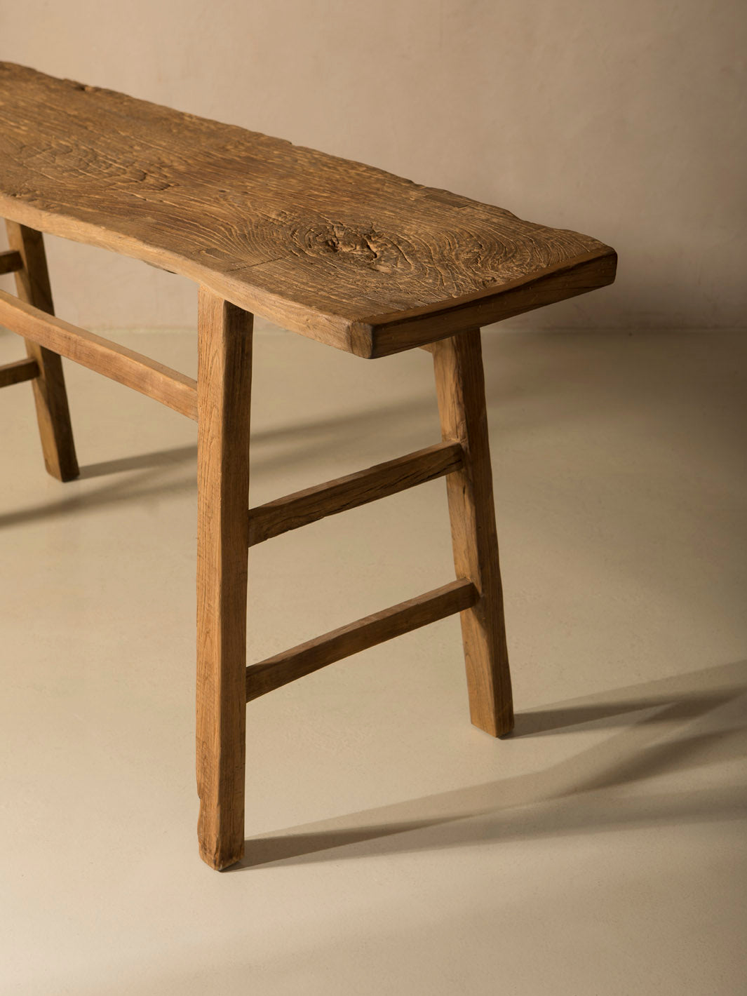Wooden console table 184x47cm.