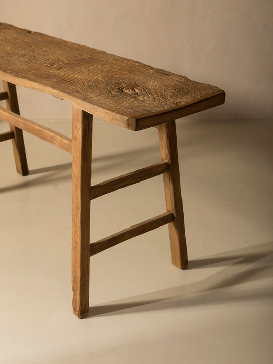 Wooden console table 184x47cm.